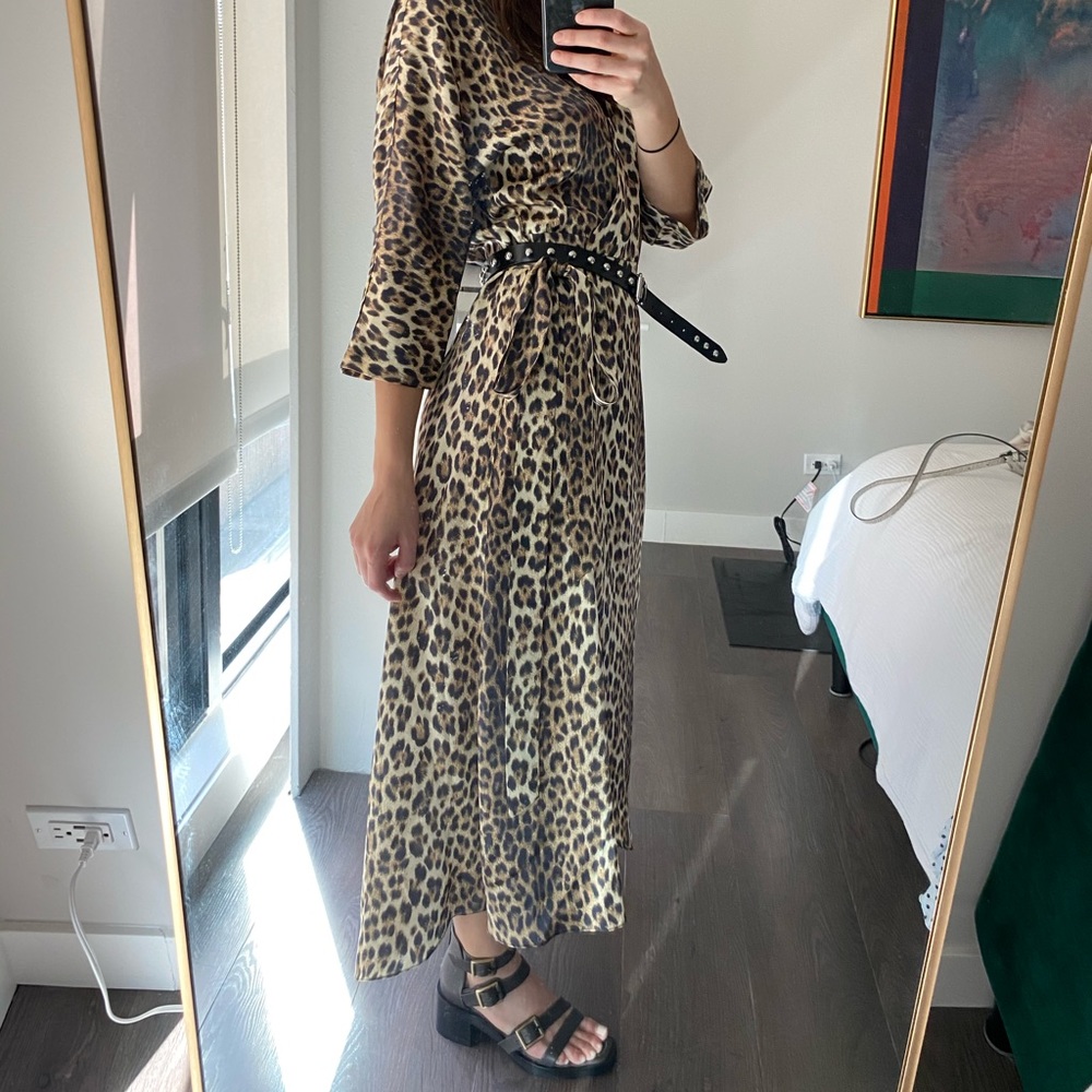 Brand New (never worn) Cheetah Wrap Dress